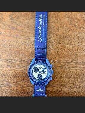 Swatch x Omega Speedmaster MoonSwatch Blue Chronograph Watch